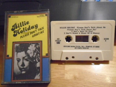 RARE OOP Billie Holiday CASSETTE TAPE jazz Please Don't Talk About Me 1986 comp. - Image 1 of 2