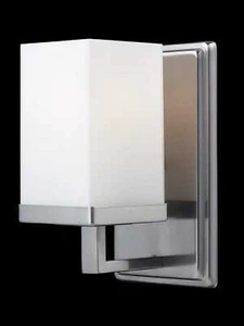 Tidal 1-Light Bathroom Vanity Light In Brushed Nickel - Picture 1 of 1