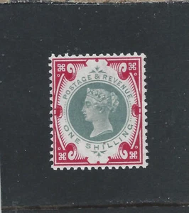 GB-QV 1887-92 JUBILEE 1s GREEN & CARMINE MNH SG 214 CAT £140 - Picture 1 of 2