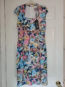 Phase Eight Dress summer flowers Clemence Size 12 - 14 New with Tags £120 NEW - Picture 1 of 16