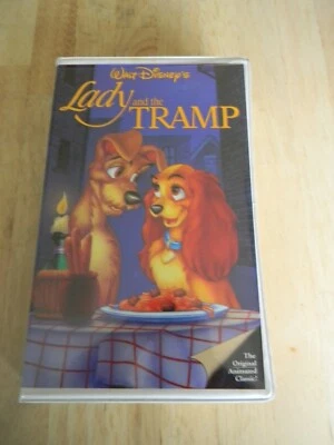 Disney Lady and the Tramp Black Diamond Classics 582 VHS 1987 Super Rare - Image 1 of 4