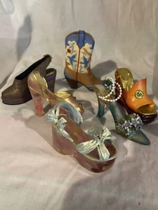 Lot of 6 Raine Just the Right Shoe nostalgia Figurines Wedge, Boot Sandal Nice - Picture 1 of 19