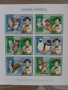 RDC CONGO 2276/81 BADEN POWELL MNH Non Dentelé Cote 70€ Prix début 8% - Photo 1/1