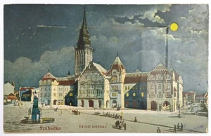 Subotica City Hall Serbia Pull-out old postcard - Picture 1 of 7
