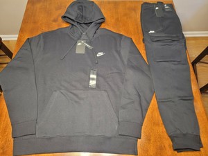 black nike cotton tracksuit