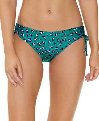 Raisins Juniors' Luna Bikini Bottoms Women's Swimsuit Green Leopard Large - Image 1 of 2