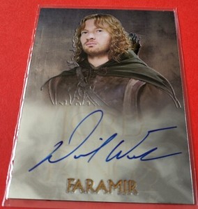 Lord of Rings Trilogy Chrome David Wenham As Faramir Auto 2004 Topps