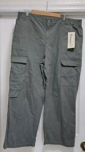 No Boundaries Canvas Cargo Pants Women’s Size XXL ( 20 ) Green Outdoors - Picture 1 of 10