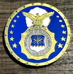 USAF SECURITY FORCES POLICE MILITARY CHALLENGE COIN United States AIR FORCE Neu! - Bild 1 von 4