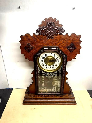 RELOJ INGRAHAM ANTIGUO (MARTE) 8 DÍAS/HUELGA BARNIZ OSCURO Foto 1 de 4