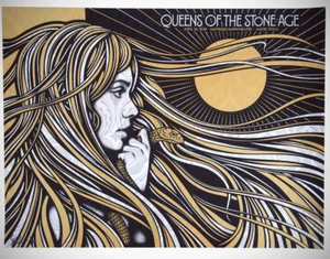 Todd Slater QUEENS OF THE STONE AGE Austin TX Poster Concert Show SIGNED Print - Picture 1 of 1