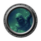 The Creature from the Black Lagoon Watches You Porthole Wall Decal