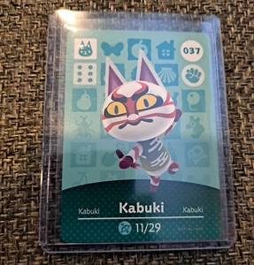 Kabuki - 37 - 037 - Series 1 - Authentic Animal Crossing Amiibo Card - Picture 1 of 2