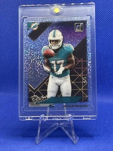 2021 Clearly Donruss Jaylen Waddle The Rookies Holo Gold /5 Gem Mint Dolphins - Picture 1 of 2