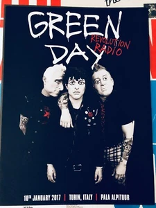 RARE GREEN DAY 60 x 45 cm Original Tour Poster Manifest TURIN 2017 Punk - Bild 1 von 1