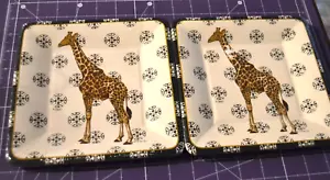 GIRAFFE Caspari Papier 16 Salat-/Dessertteller 7" SÄUGETIER 2 X 8 VERSIEGELT! - Bild 1 von 4