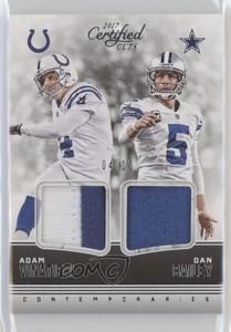 2017 Certified Cuts Silver /10 Dan Bailey Adam Vinatieri #24
