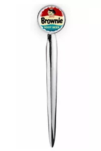 Brownie Root Beer Soda Drink Letter Opener Metal Silver Tone Executive with case - Picture 1 of 2
