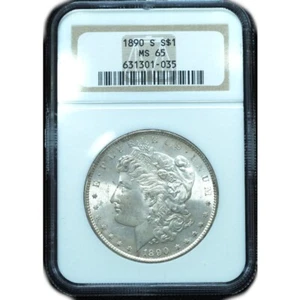 1890-S Morgan Dollar MS65 NGC Bright & Attractive! - Picture 1 of 3