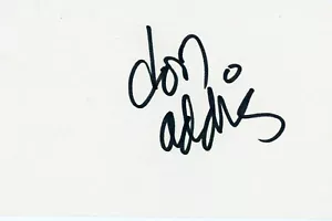 Famed Editorial Cartoonist Don Addis & his autograph - Picture 1 of 1