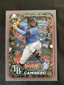 2024 Topps Holiday - Junior Caminero #H25 plateado brillo metálico (RC) - Imagen 1 de 2