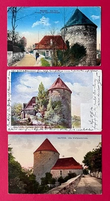 3 x AK BAUTZEN 1904/16 Jugendherberge, Feuergasse, Basteiturm, Schmiede ( 166605 - Bild 1 von 2