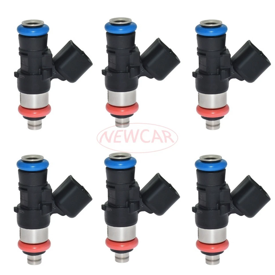 Inyector de combustible 280158191 6 piezas para Ford Edge 2007 2008 2009 2010 2011 3,5 L Foto 1 de 4