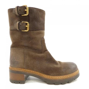PRADA Boots Women's Size 36.5 Brown Suede - Picture 1 of 6