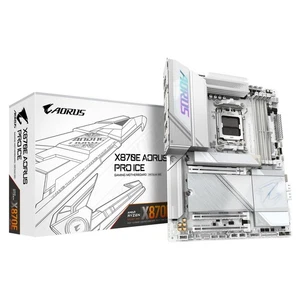 GIGABYTE X870E AORUS PRO ICE Motherboard - Supports AMD Ryzen 9000 CPUs 16+2+2 P - Picture 1 of 1
