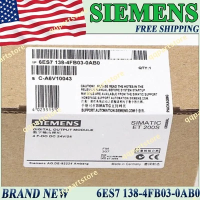 1PC 6ES7 138-4FB03-0AB0 Siemens 6ES7138-4FB03-0AB0 Brand New Free Ship US Stock - Image 1 of 4