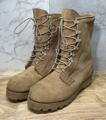 Botas tácticas de cuero BELLEVILLE ICWT Gore-Tex EE. UU. tostadas del desierto, talla 9 anchas Foto 1 de 4