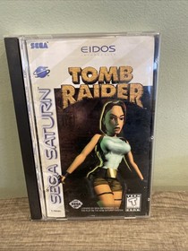 Tomb Raider (Sega Saturn, 1996) Manual w/ Registration Tested No Back Art