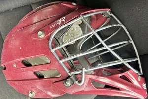Cascade CPX-R Lacrosse Helm OSFM Maroon One Size Gesichtsmaske LAX mit Kinnriemen - Bild 1 von 2