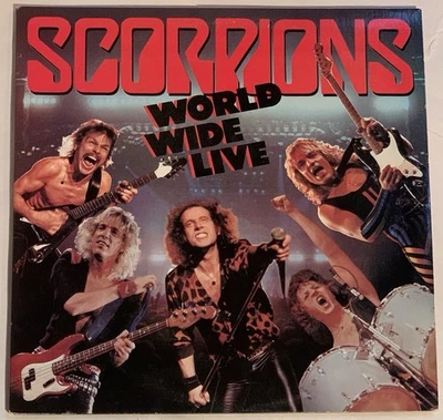 Scorpions–World Wide Live–1985 Mercury–824 344-1 Record 2 LP EX Vinyl - Image 1 of 4