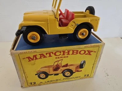 Matchbox Lesney No. Jeep estándar 72 con caja original Foto 1 de 4
