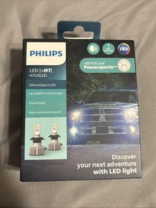 Philips UltinonSport LED White 6000K H7 Two Bulbs Headlight Low Beam Replace Fit - Picture 1 of 4