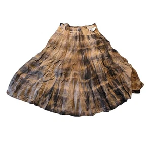 NUEVO CON ETIQUETAS Falda Relativity Negra Gris Tie Dye Fluida Talla XL B8 - Imagen 1 de 7