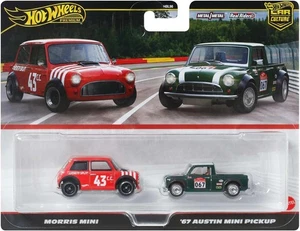 Hot Wheels Premium Car Culture Pack Morris Mini & '67 Austin Mini Pickup - Picture 1 of 2