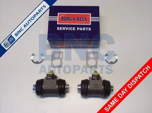 REAR BRAKE WHEEL CYLINDER PAIR for AUSTIN / ROVER METRO - BORG & BECK - Picture 1 of 2