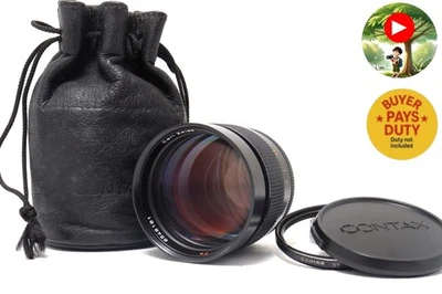 [NEAR  MINT ] Contax Carl Zeiss Planar 85mm F1.4 T* Lens AEG CY Mount From Japan - Image 1 of 4