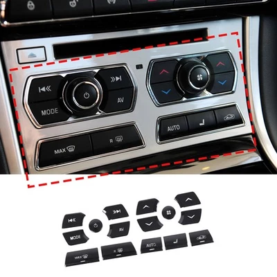 Pegatina de botón de aire acondicionado interior 15 piezas para Jaguar XF X250 2012-2015 Foto 1 de 4