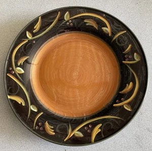 Demdaco 2002 "Schokoladenbeeren" 10,5" Speiseteller von Deb Hrabik Orange Center - Bild 1 von 3