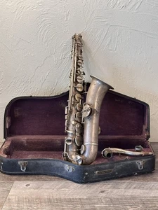 Antik 1920/1921 Buescher Low Pitch C Melody Sax Seriennummer 66139 TLC - Bild 1 von 24