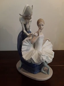 NAO BY LLADRO 'A Dream Come True' (0384), HARLEQUIN & BALLERINA - Picture 1 of 7
