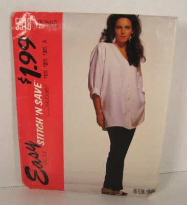 McCall's Easy Stitch 'n Save 5918 Shirt & Pants Misses' 14-20 Pattern Uncut - Image 1 of 2