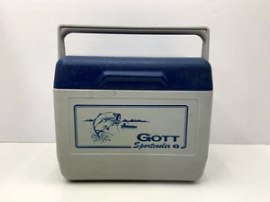 Fiambrera Gott Sport Cooler 6 latas azul caza/pesca vintage - Imagen 1 de 14