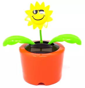 New Solar Powered Dancing Sunflower Face - Picture 1 of 1