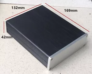 Full Aluminum Mini AMP Preamp Enclosure Amplifier Case Box Chassis - Picture 1 of 4