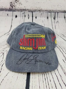 Vintage Slim Jim Racing Team #44 David Green SIGNIERT 1995 Snap-Back Mütze/Kappe NASCAR  - Bild 1 von 7