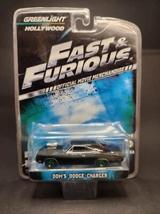 CARGADOR GREENLIGHT RÁPIDO Y FURIOUS DOMS DODGE PERSECUCIÓN HOLLYWOOD 1:64 - Imagen 1 de 3